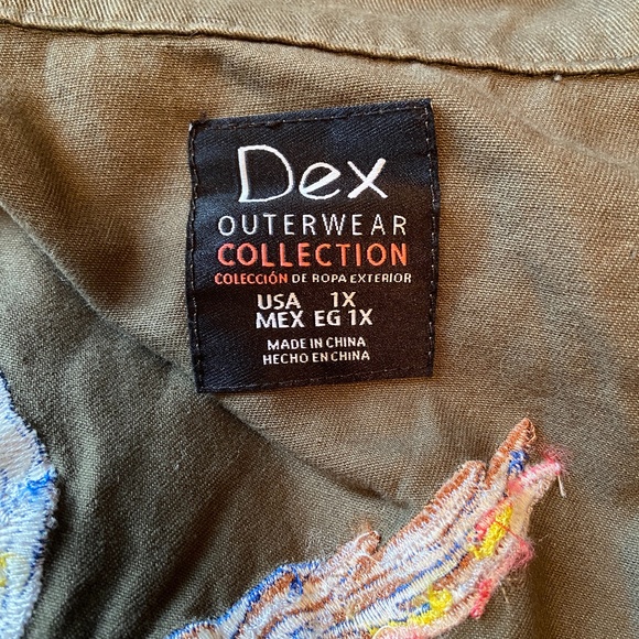 Dex Women's Utility Jacket, Embroidered Back, 1X - Picture 2 of 5